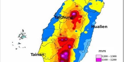 Карта на Тајван клима