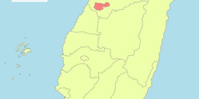 Карта на taichung Тајван