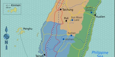 Taipei Тајван мапа на локација