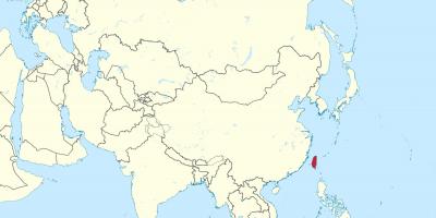 Тајван мапата во азија