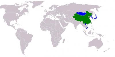 Тајван мапата во кинески верзија