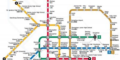 Карта на Тајван метрото